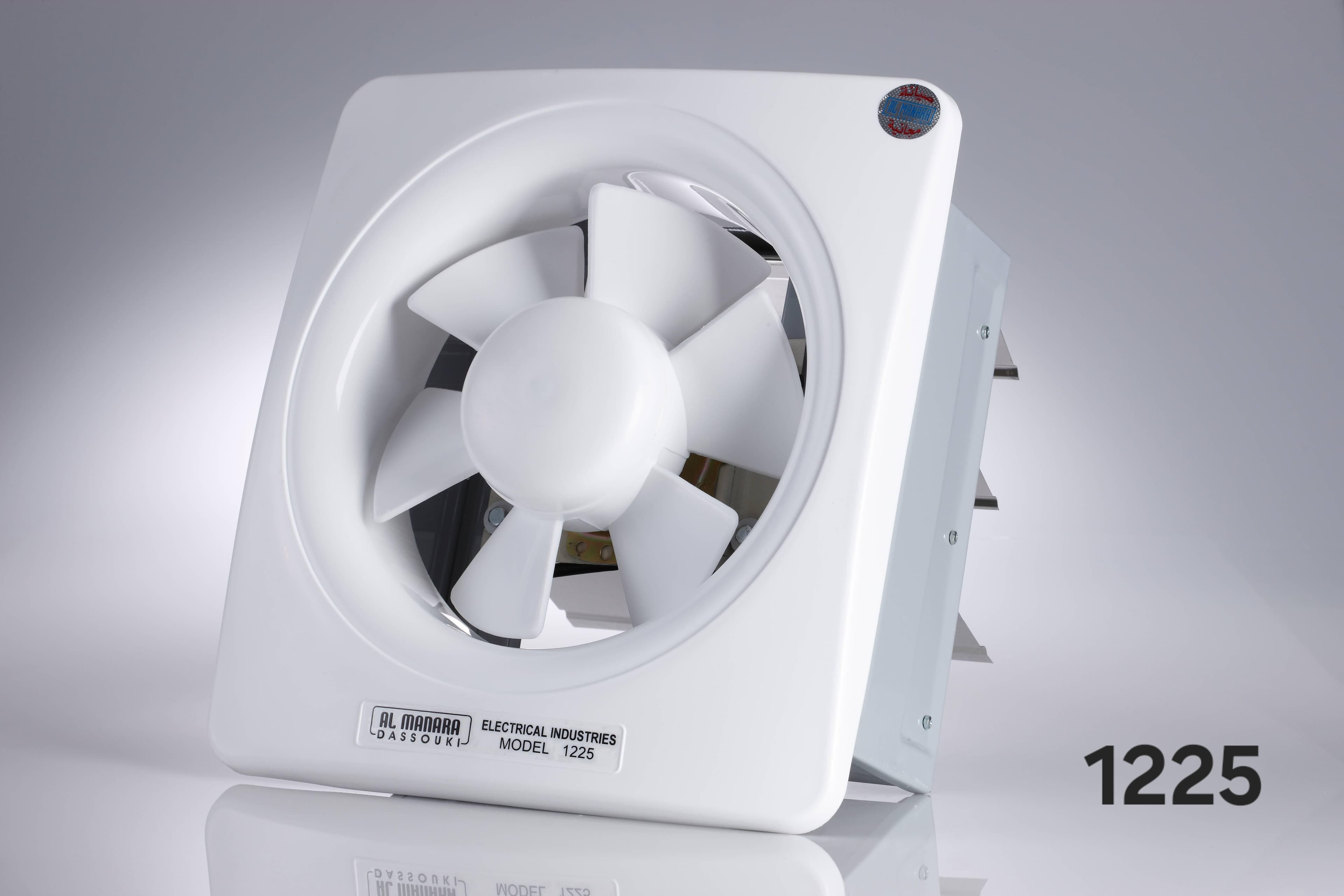 Wall Exhaust Fan with Auto Shutters — Model 1225